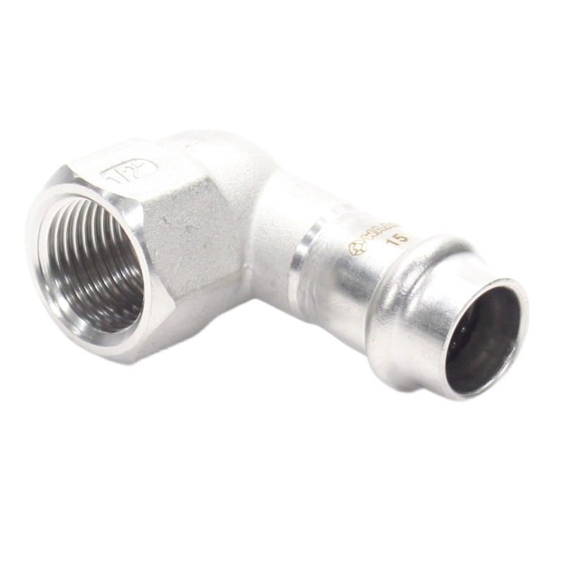 Отвод WAAG Heavy Inox 90 15-1/2"пресс- ВР
