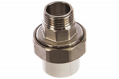 Муфта VALFEX PP-R бел комб разъем Дн20х1/2" НР усилен 10156015У