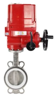 Затвор дисковый поворотный DN.ru WBV3131P-2W-Fb Ду100 Ру16, корпус - нержавеющая сталь 304, диск - нержавеющая сталь 304, уплотнение - PTFE, с электроприводом DN.ru QT-EX-010EM-O2-220VAC-У1 220В