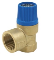 Клапан предохранительный мембранный TIM BL22FF 1/2"х 3/4"г/г-6 бар синий