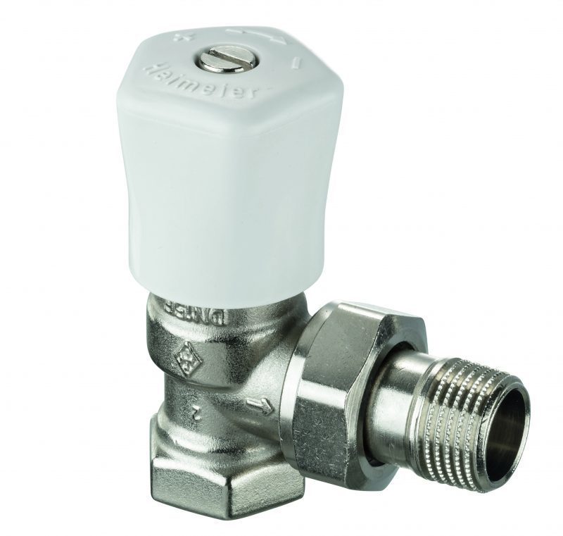 Клапан радиаторный ручной Imi heimeier Mikrotherm F угловой Rp 3/4' x R 3/4' DN 20 Kvs = 2.66 м3/ч