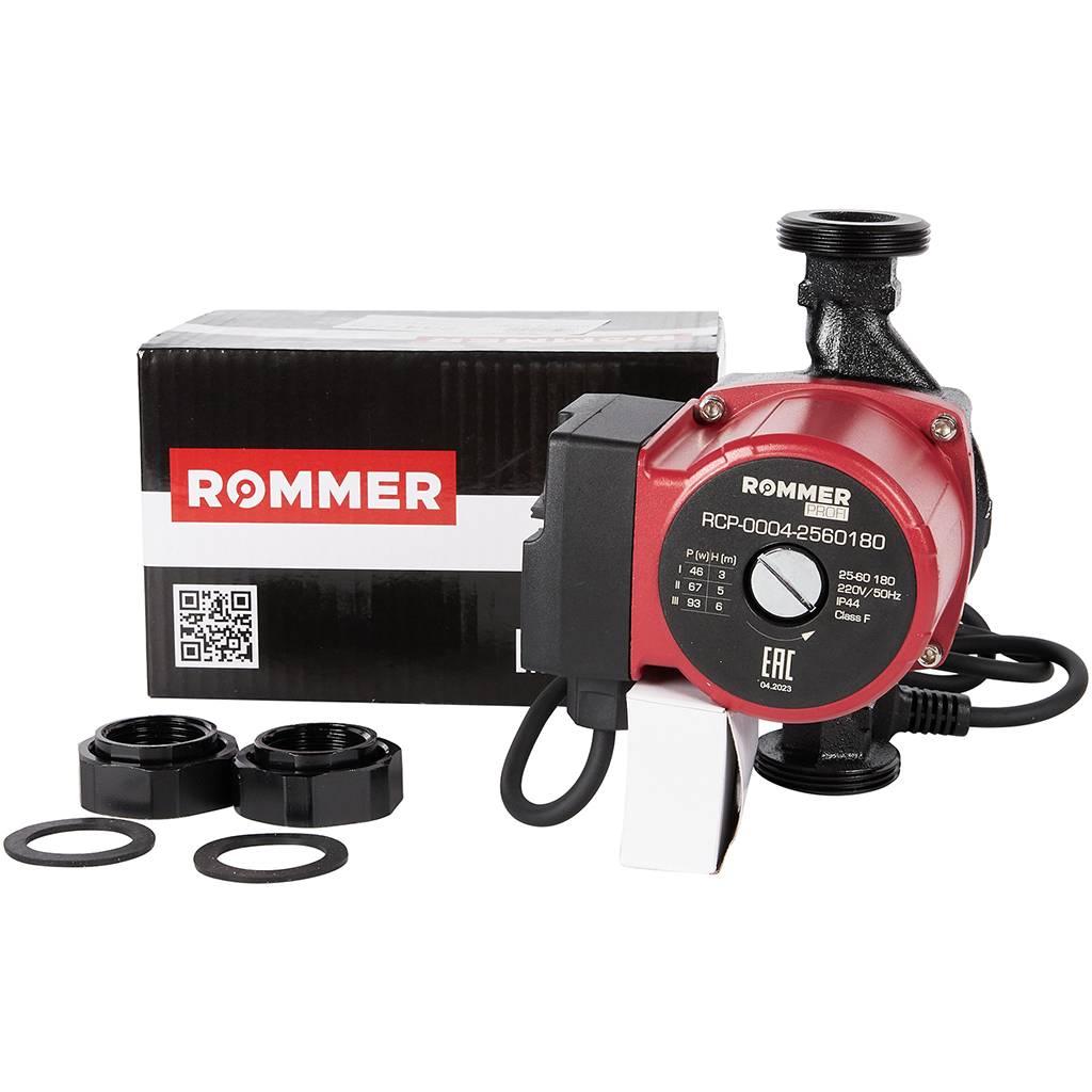 Циркуляционный насос ROMMER RCP-0004 25/60-180