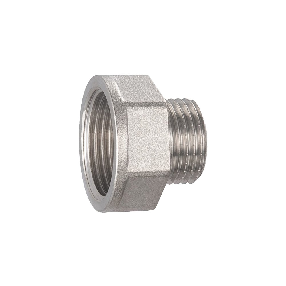Футорка обратная нержавеющая Newkey, AISI304 DN20 x DN15 (3/4" x 1/2")  (CF8)  PN16