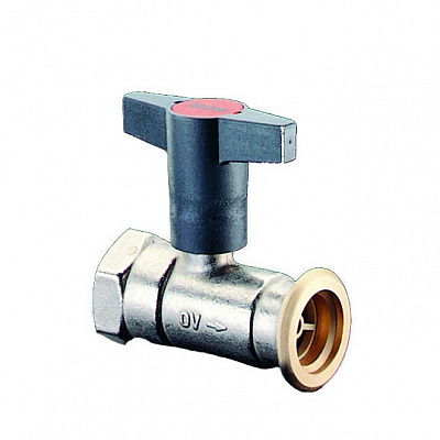 Кран шаровой Optibal P, для обвязки насоса, DN-25, 1 1/2", ВНГ, PN, бар-10, никелированный,