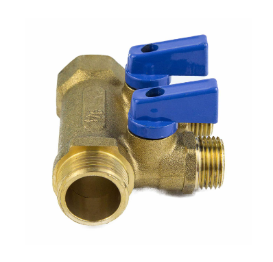 Коллектор лат шар/к син 3/4" м/р 4в 1/2" н/р 35мм Aquasfera 9025-03
