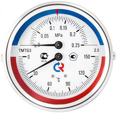 Термоманометр Росма ТМТБ-31Т.2 (0-150С (0-1,6MPa) G1/2 2,5