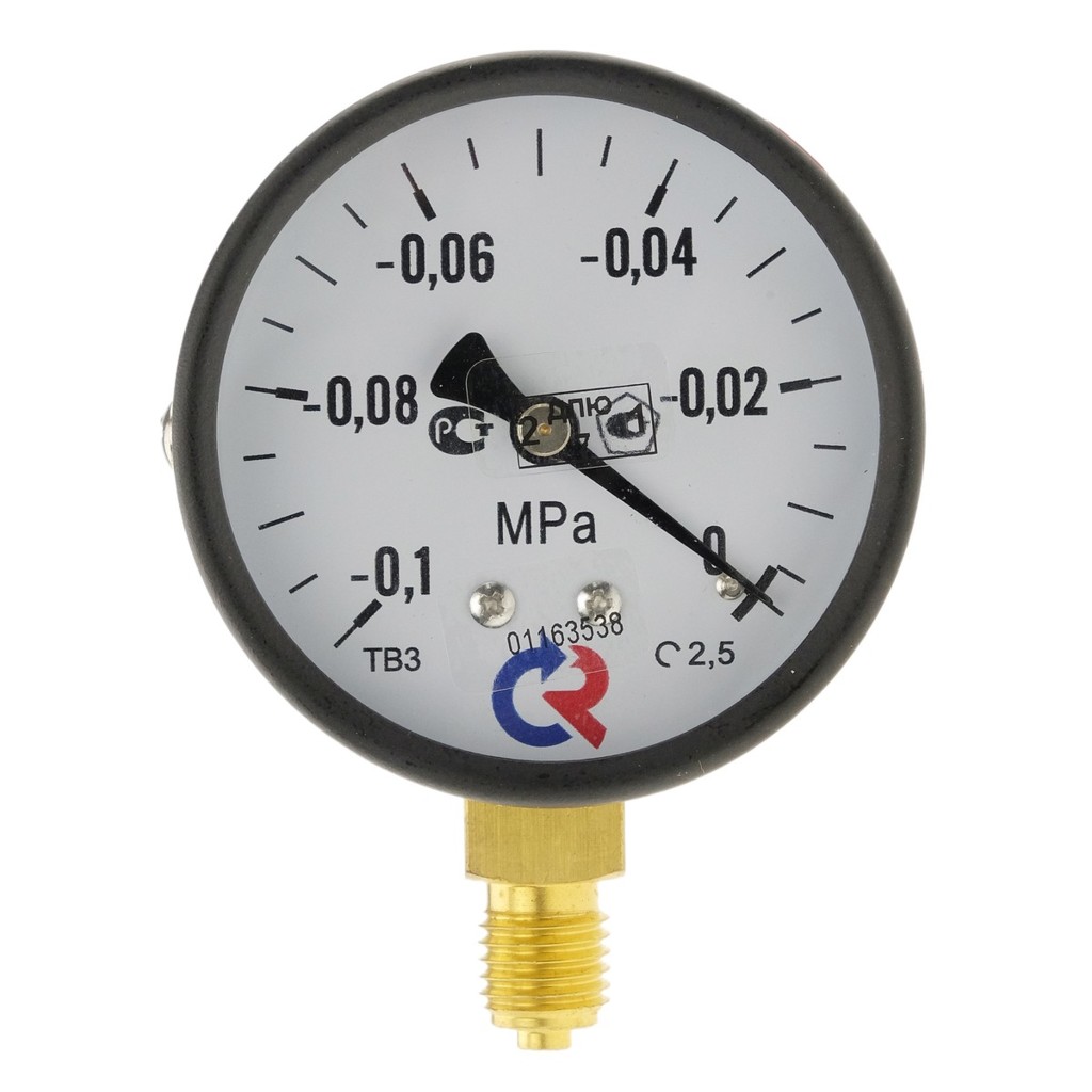 Вакуумметр Росма ТВ-310Р.0 (-0,1-0MPa) 12x1,5.1,5