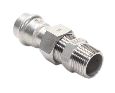 Американка 22-3/4", WAAG Heavy Inox, пресс-резьба, нар., сталь нержавеющая