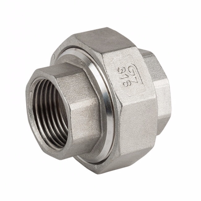 Муфта разъемная GENEBRE 0340 02, DN008 (1/4")  PN20, корпус - AISI316 (CF8M)  ВР-ВР