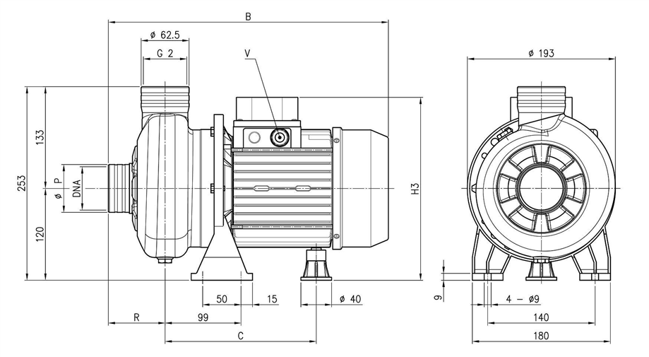 Насос Ebara DWO/I 400 IE3