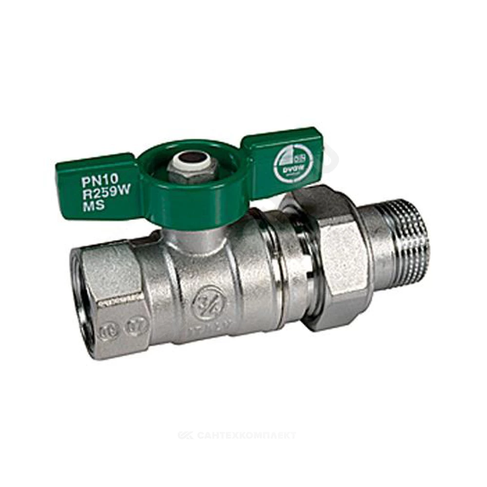 Кран шаровой с отводом 1/2"F x 1/2"M Giacomini
