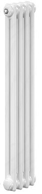 Радиатор IRSAP TESI 2, H 1800 мм, 12 секций, подкл. 25 (1/2" вентиль сверху)  RAL9001
