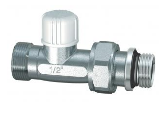 Вентиль запорный прямой FAR 1/2" М24х19, EPDM