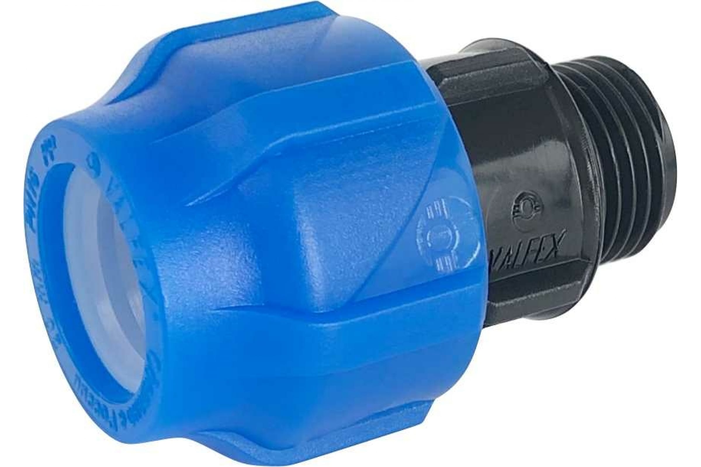 Переходник 40-1 1/2", Valfex, обжим-резьба, нар., PP-R, для ПНД труб