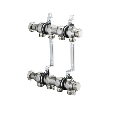 Коллектор, 1", Multidis SH 7 Oventrop выход-3/4" ЕК, нержавеющая сталь