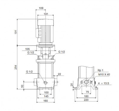 Насос Grundfos CR1S-3 A-A-A-E-HQQE 3x230/400 50HZ