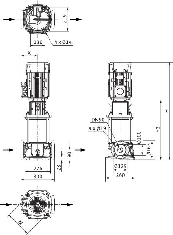 Насос Wilo HELIX FIRST V 2206-5/16/E/S/400-50