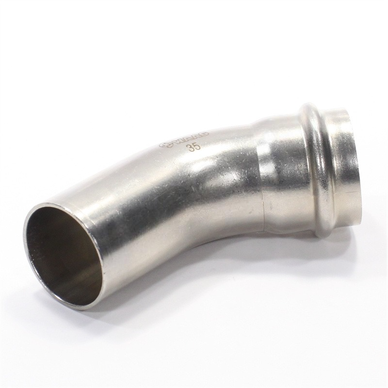 Отвод WAAG Heavy Inox 45° 35-35 пресс-труба сталь нержавеющая