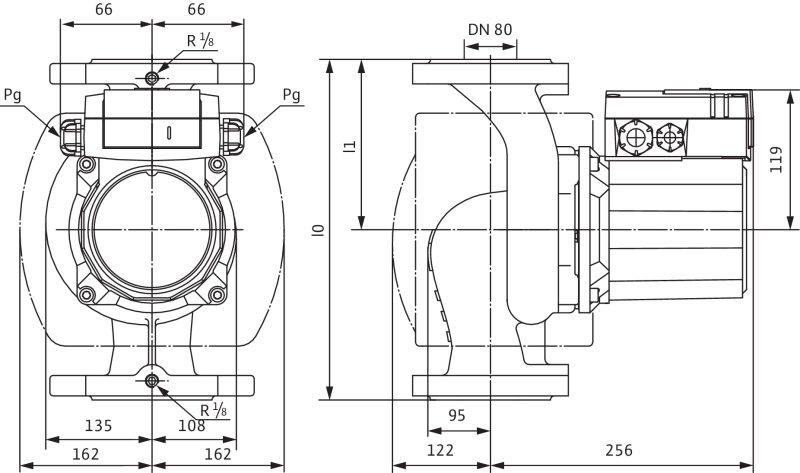 Насос Wilo TOP-Z 80/10 DM PN10 RG
