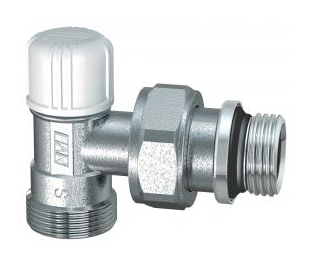 Вентиль запорный угловой FAR 1/2" М24х19, EPDM