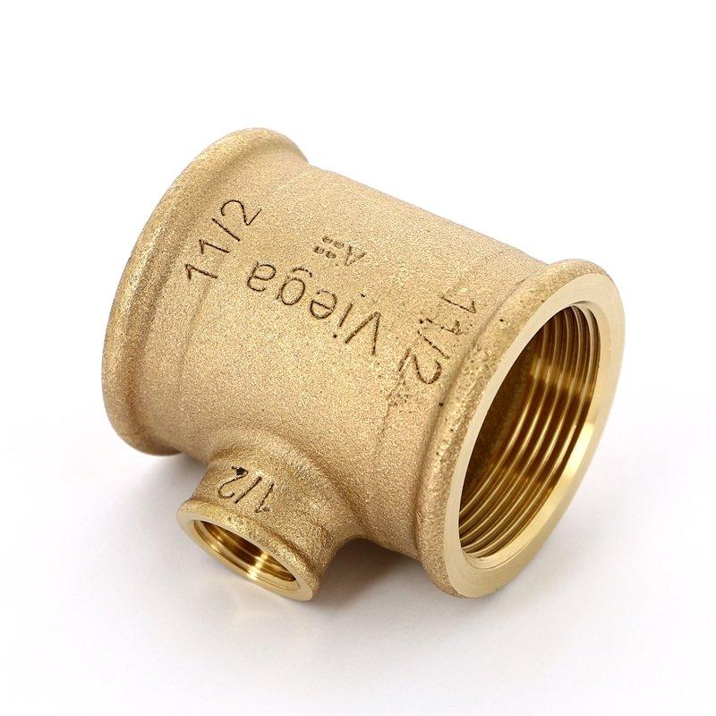 Тройник 1"-1/2"-1", Viega R2, 3130, резьба-резьба, вн., бронза