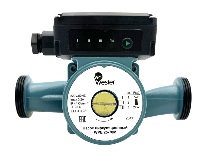 Насос циркуляционный Wester WPE 25-40M (без гаек)