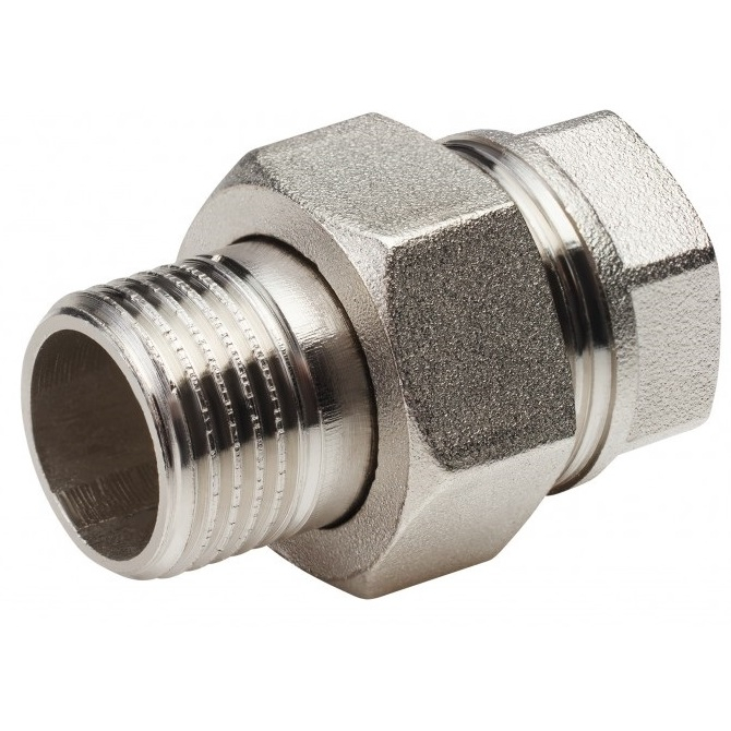 Американка 2"-2", General Fittings 2700, резьба-резьба, вн.- нар., латунь никелированная