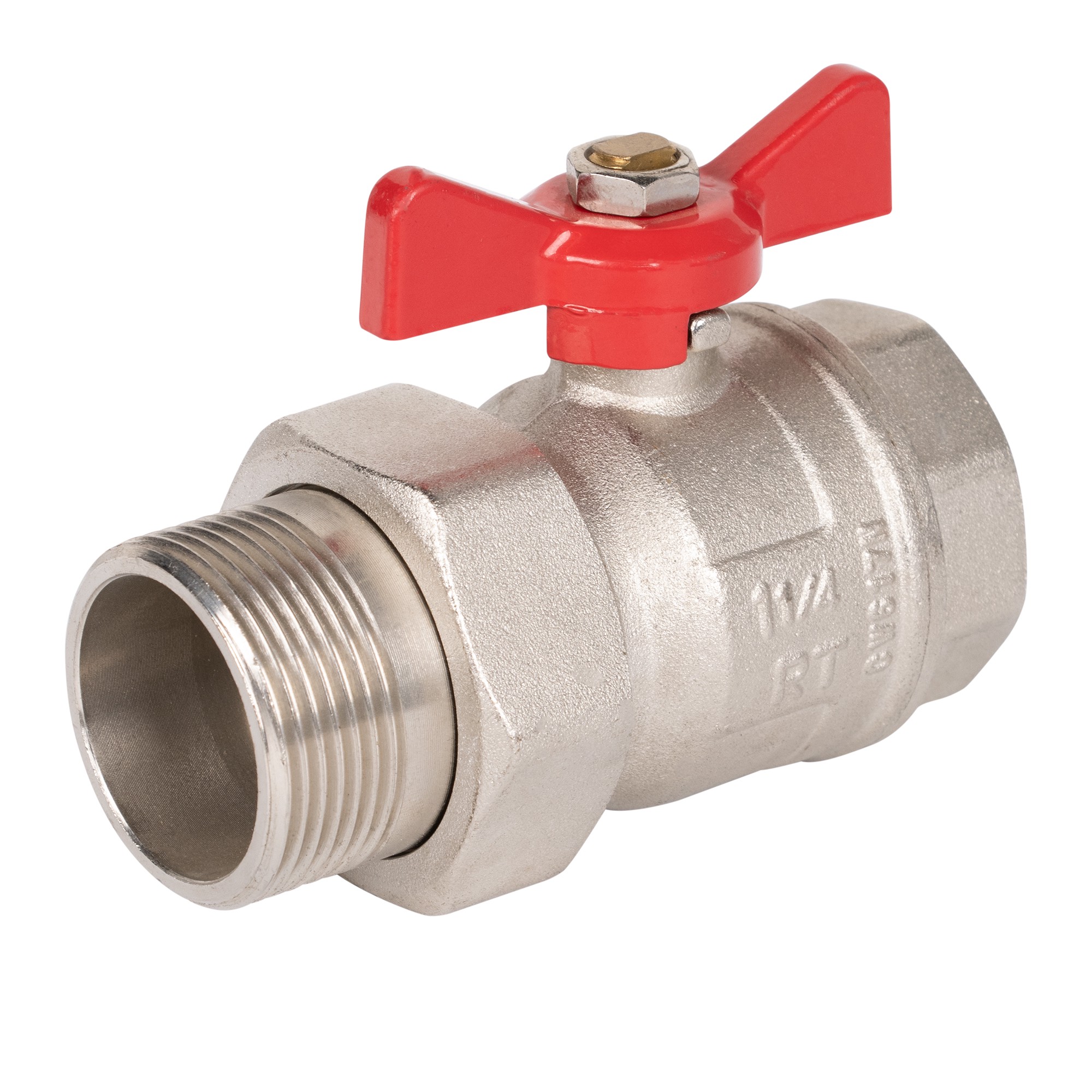 Кран шаровый Royal Thermo OPTIMAL 1 1/4" НГ, бабочка