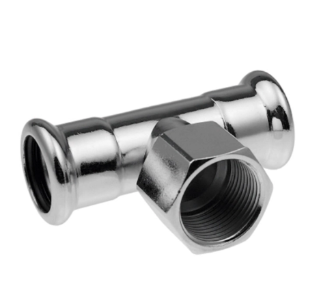 Тройник с внутренней резьбой KAN-Therm press Steel - 28xRp3/4x28 C1418
