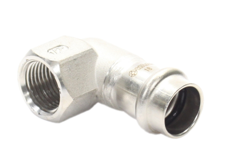 Отвод 90 18-1/2", WAAG Heavy Inox, пресс-резьба, вн., сталь нержавеющая