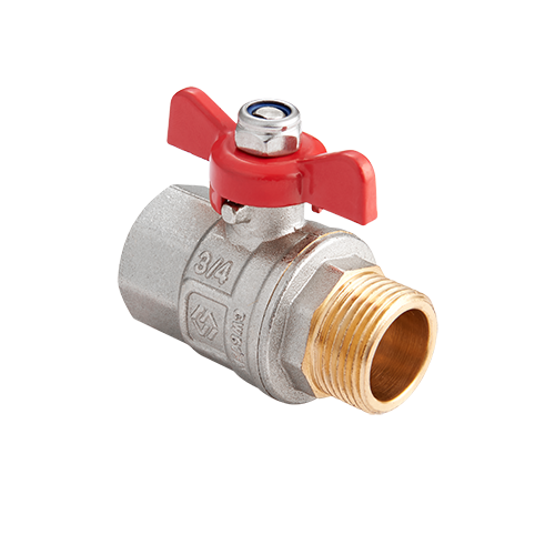 Кран шаровой MVI Premium ВН бабочка 1/2" полнопроходной PN40