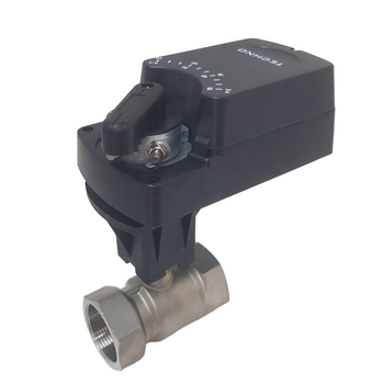 Двухходовой шаровый кран с электроприводом TECHNO HKS250-08DF/24V