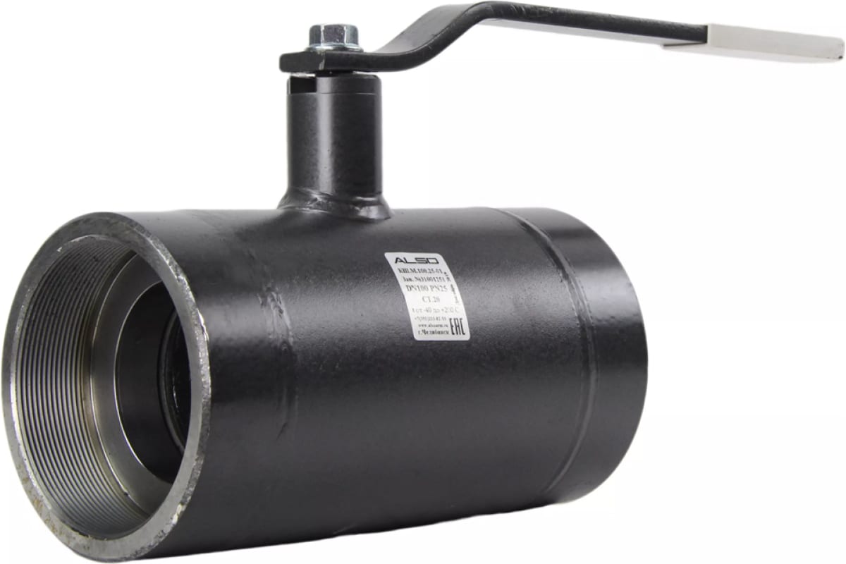 Кран шаровой ALSO муфтовый стандартнопроходной DN 80 PN 25