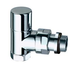 Вентиль запорный угловой TopFAR, 1/2"ВР, серебро, с EPDM
