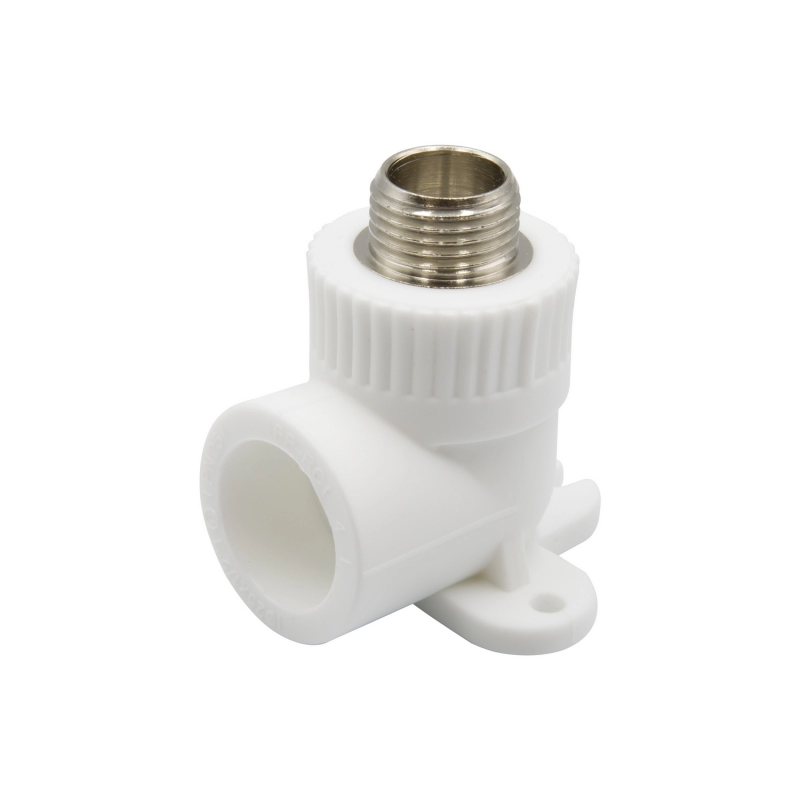 Уголок комбинированный нар 20х1/2'' с креплением EVER® plast белый