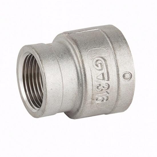 Муфта переходная GENEBRE 0240 04 03, DN015 x DN010 (1/2"-3/8")  PN20, корпус - AISI316 (CF8M)  ВР-ВР