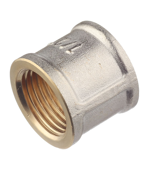 Муфта 1"-1" General Fittings 2600 резьба-резьба, вн., латунь хромированная
