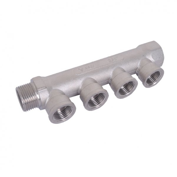 Коллектор 1"ПМ х 3М1/2" ник. HLV Technology