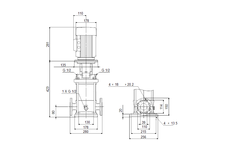Насос Grundfos CR10-4 A-FJ-A-E-HQQE 3x230/400 50 HZ