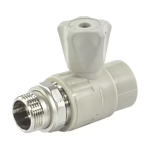 Кран шаровой Valfex PP-R сер Дн20х1/2" НР прям д/рад