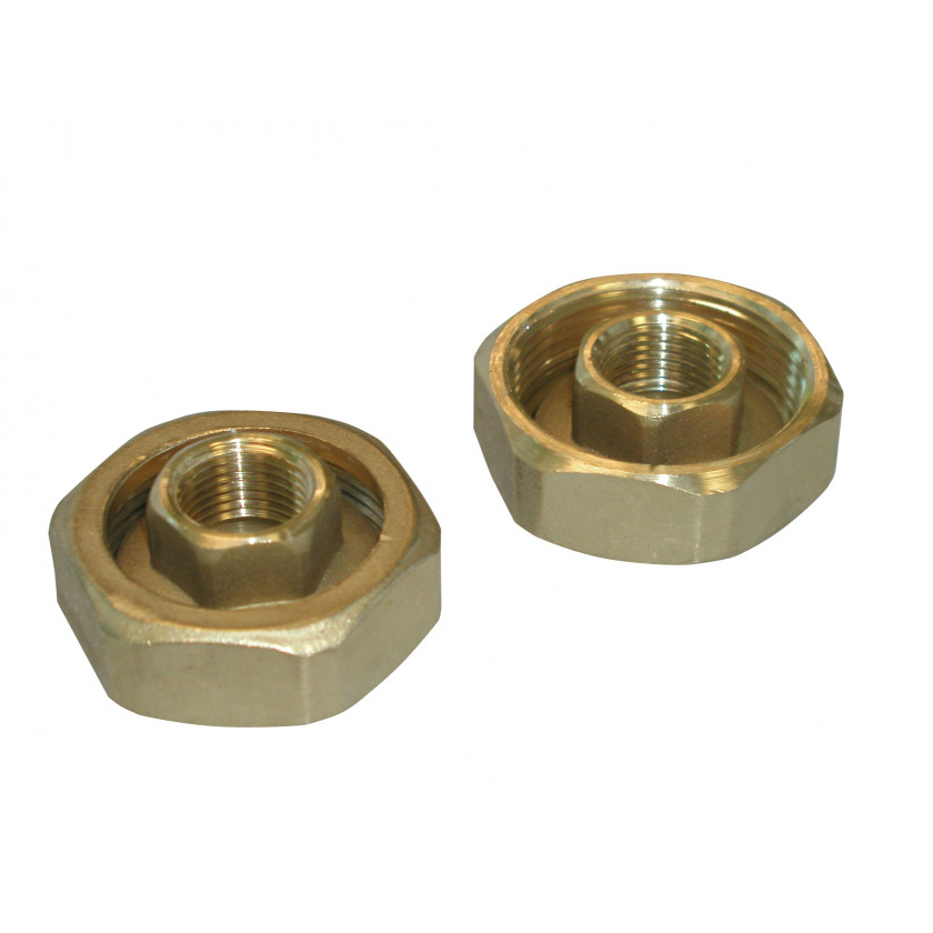 Комплект чугунных гаек для насоса DAB 1/2" F BRASS UNION KIT