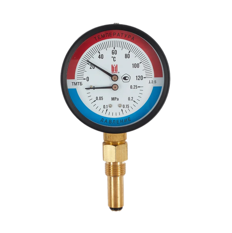 Термоманометр BD ТМТБ 41Р (0-120С) (0-0,25) �Па кл.2,5 G1/ (L=46)