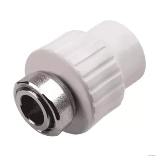 Муфта РосТурПласт PP-R бел комб Дн20х1/2" нак/г 10696