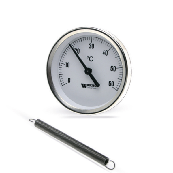 Термометр WATTS F+R810 TBC 33mm, 0 - 60 °C