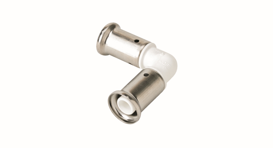 Угольник 90° 20-20, Henco PKW, 1, пресс-пресс, PVDF