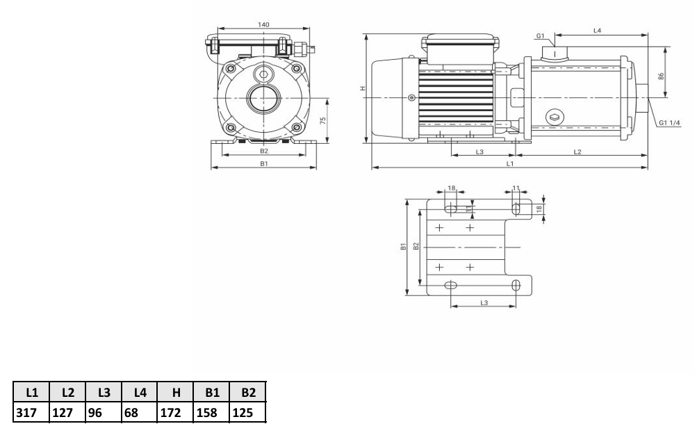 Многоступенчатый насос Wellmix CMI 4-20-BQCE 1х220В, 0,37кВт