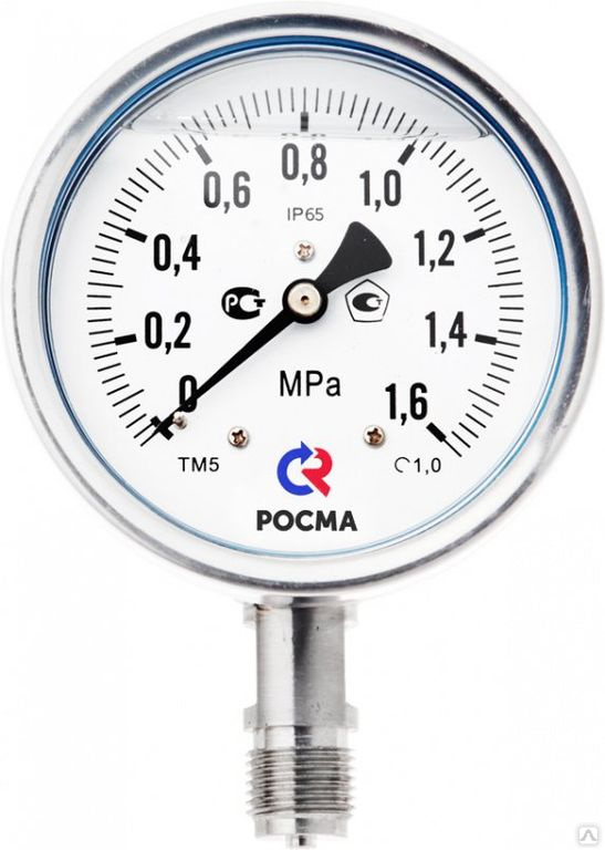 Манометр Росма ТМ-221Р.0 (0-2,5MPa) 1/4.2,5