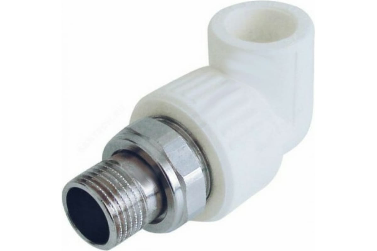Угольник Valfex PP-R сер комб разъем Дн25х1/2" НР д/рад 10238134Г