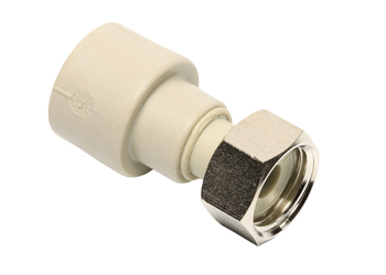 Переход Wavin Ekoplastik SNAM02525X PPR с гайкой