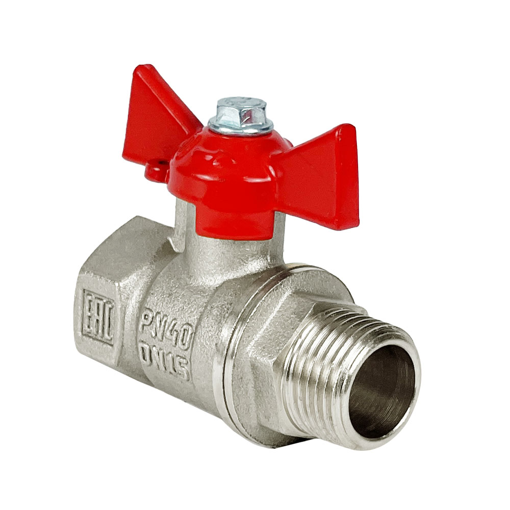 Кран шаровой Valfex Ду1 1/4" ВР/НР бабочка 11Б27фт1М